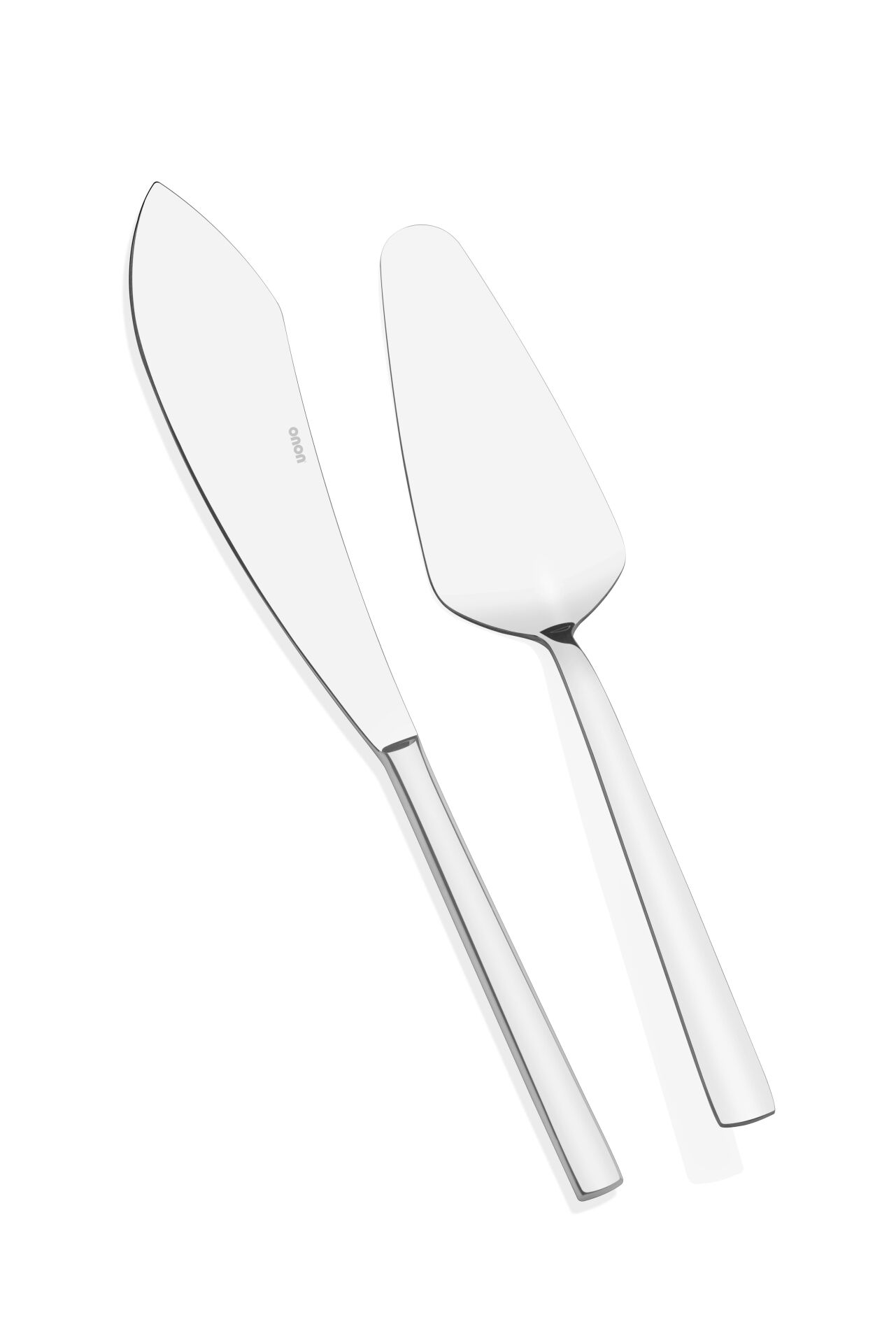 Kek-Peynir Bıçağı,Sunum Spatula Servis Seti 2'li 18/10