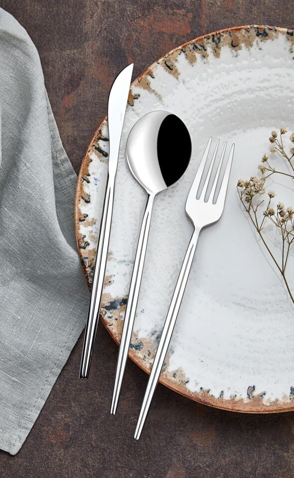 Krispy 18 Parça Çatal Kaşık Bıçak Seti 18/10