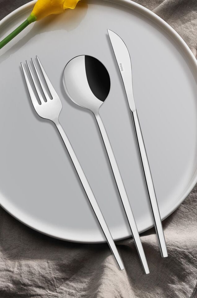 Mokka Model 3'lü Çatal Kaşık Bıçak Takımı