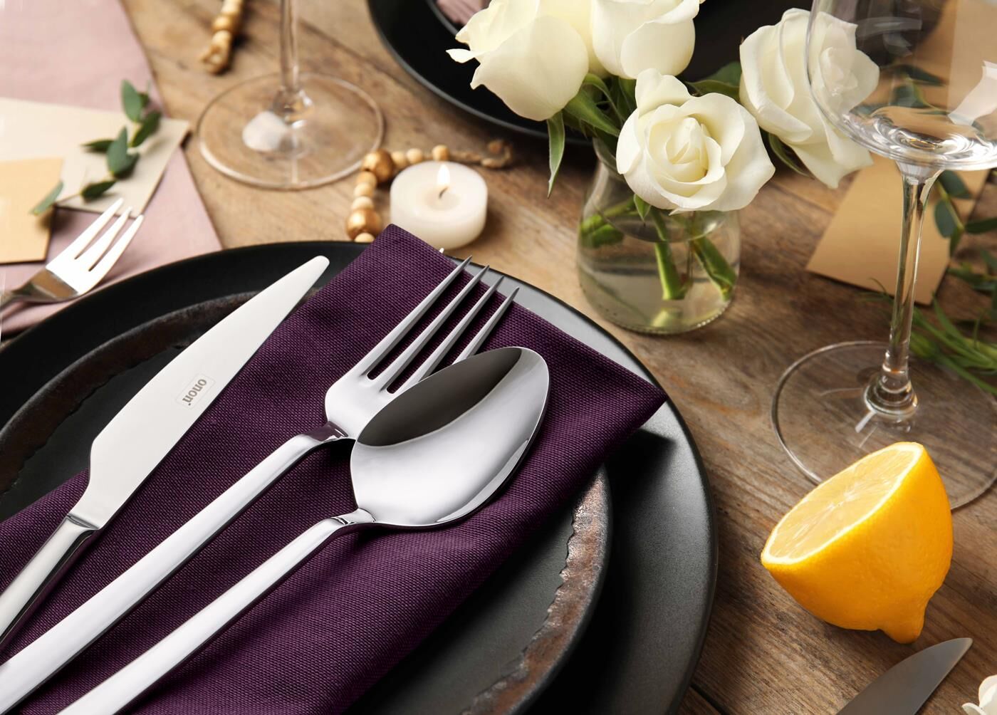 Olimpos Model 3'lü Çatal Kaşık Bıçak Takımı