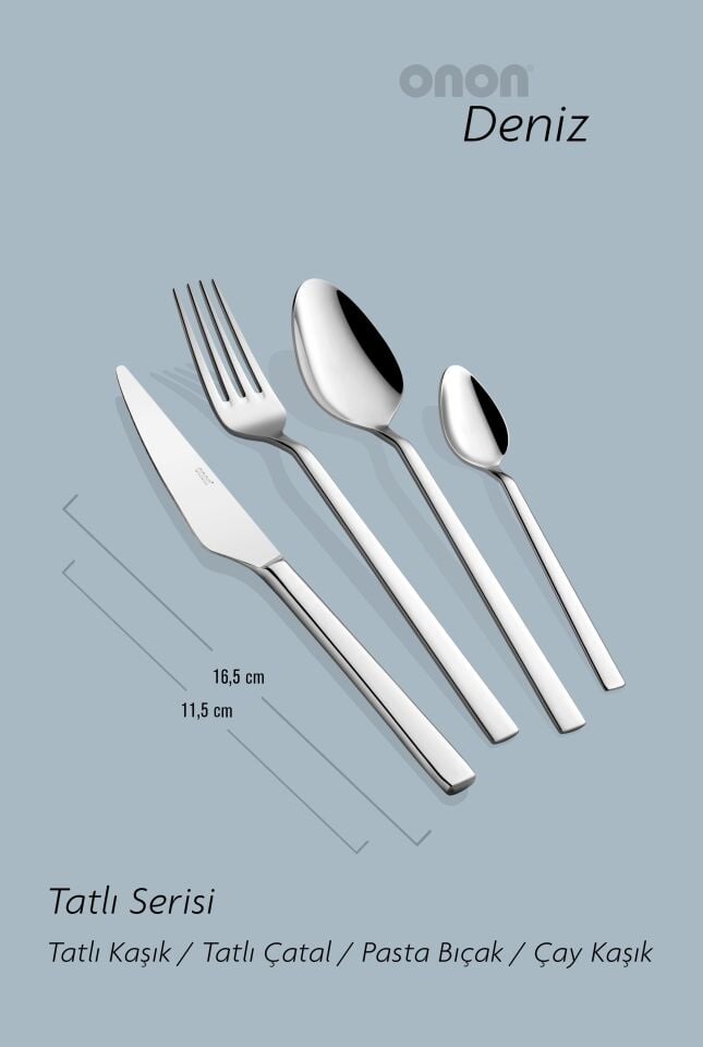 Deniz 4 'lü Tatlı Takımı 18/0