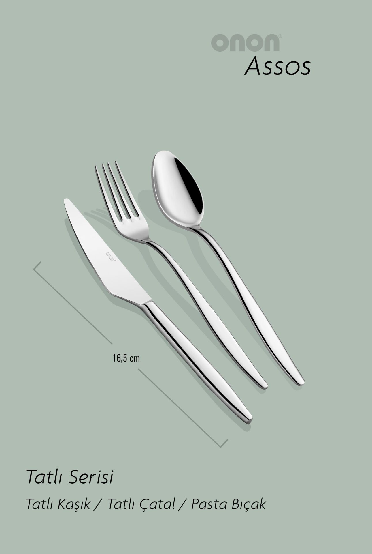 Assos 18 parça tatlı takımı 18/10