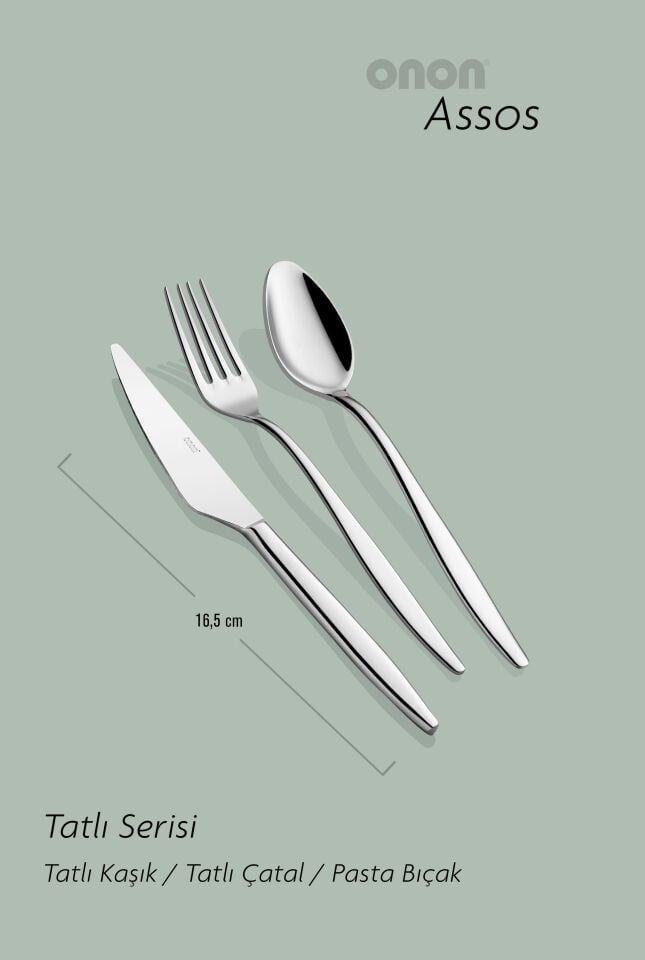 Assos 18 parça tatlı takımı 18/10