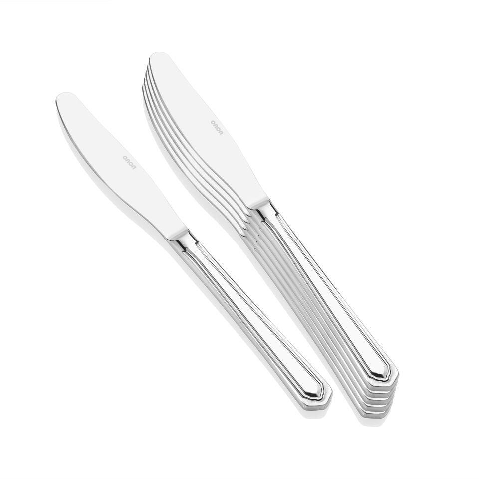 Topkapı Yemek Bıçak 6'lı 18/10
