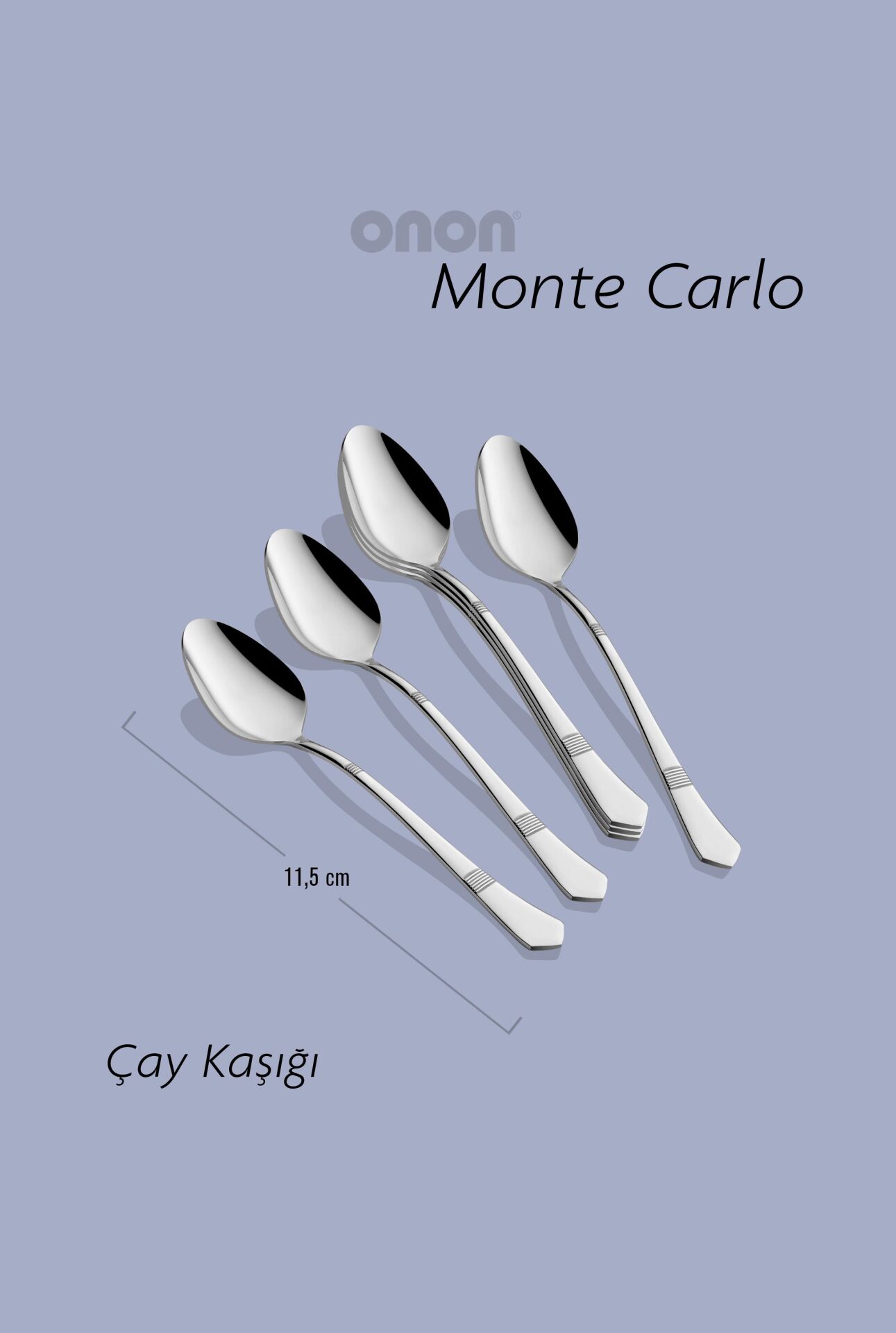 Montecarlo Çay Kaşık 6'lı 18/10