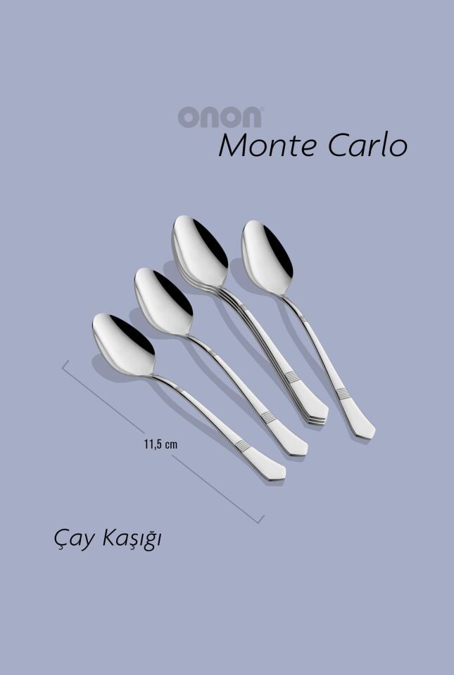 Montecarlo Çay Kaşık 6'lı 18/10