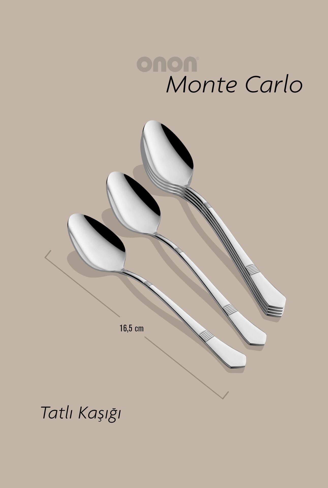Montecarlo Tatlı Kaşık 6'lı 18/10