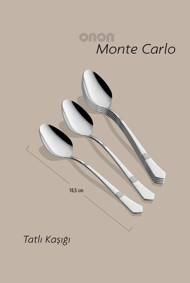 Montecarlo Tatlı Kaşık 6'lı 18/10