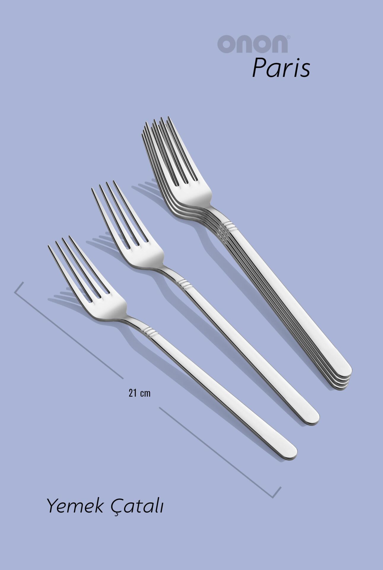 Paris Yemek Çatal 6'lı 18/10