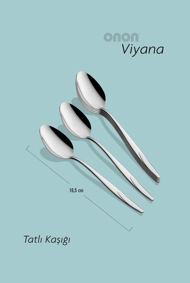 Viyana Tatlı Kaşık 6'lı 18/10