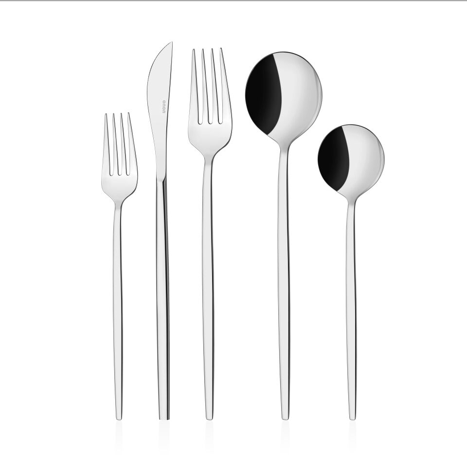 Aris Modern Görünümlü 30 Parça Çatal Kaşık Bıçak Seti 18/10