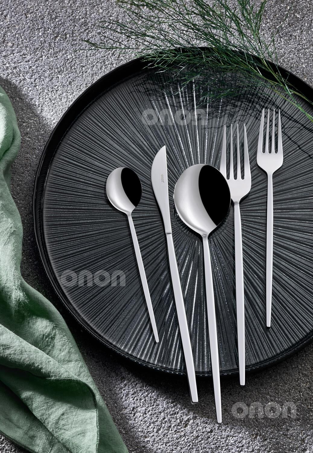 Mokka 60 Parça Çatal Kaşık Bıçak Takımı-Nescafe Kaşıklı