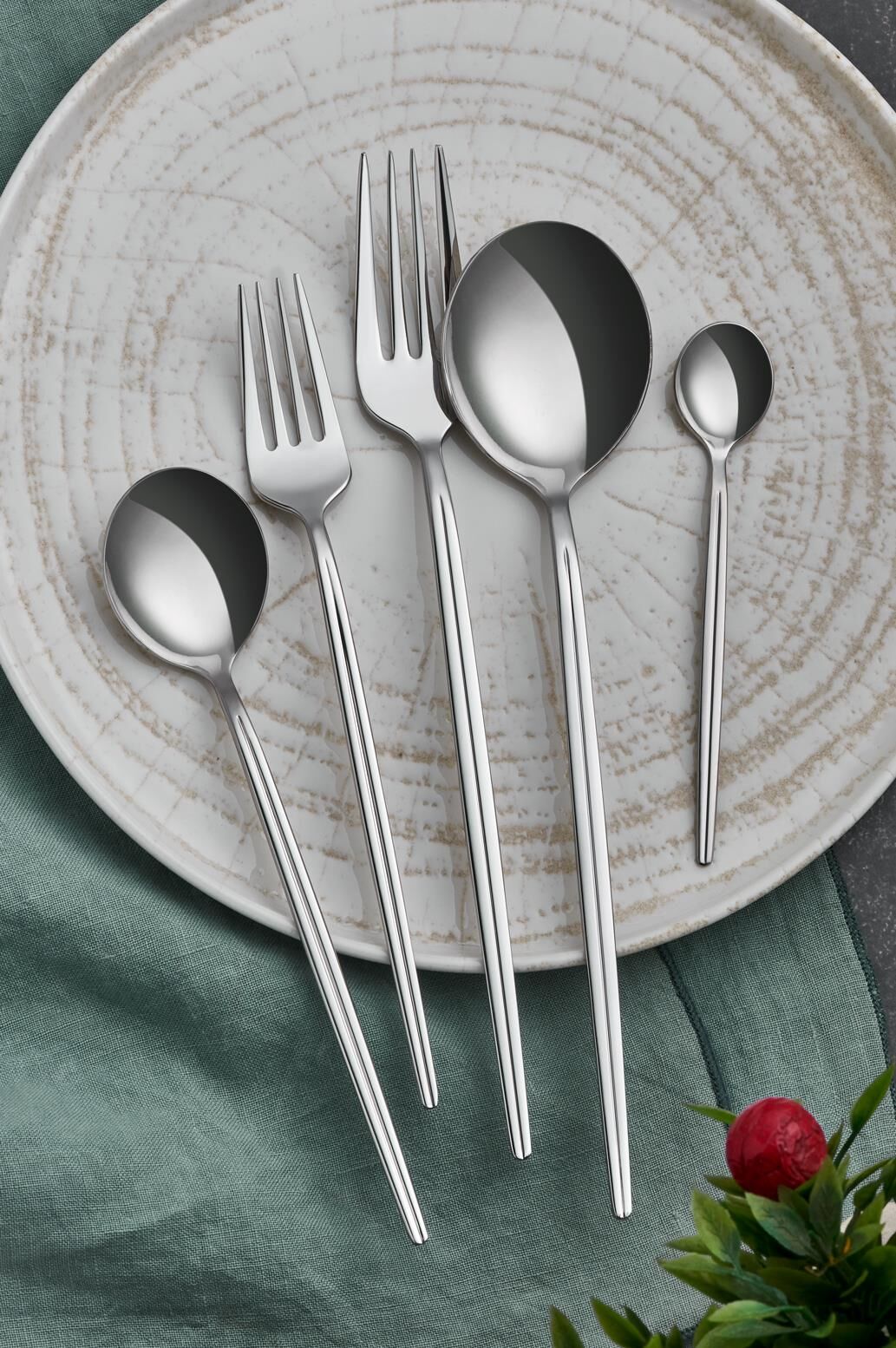 Krispy 30 Parça Çatal Kaşık Seti 18/10