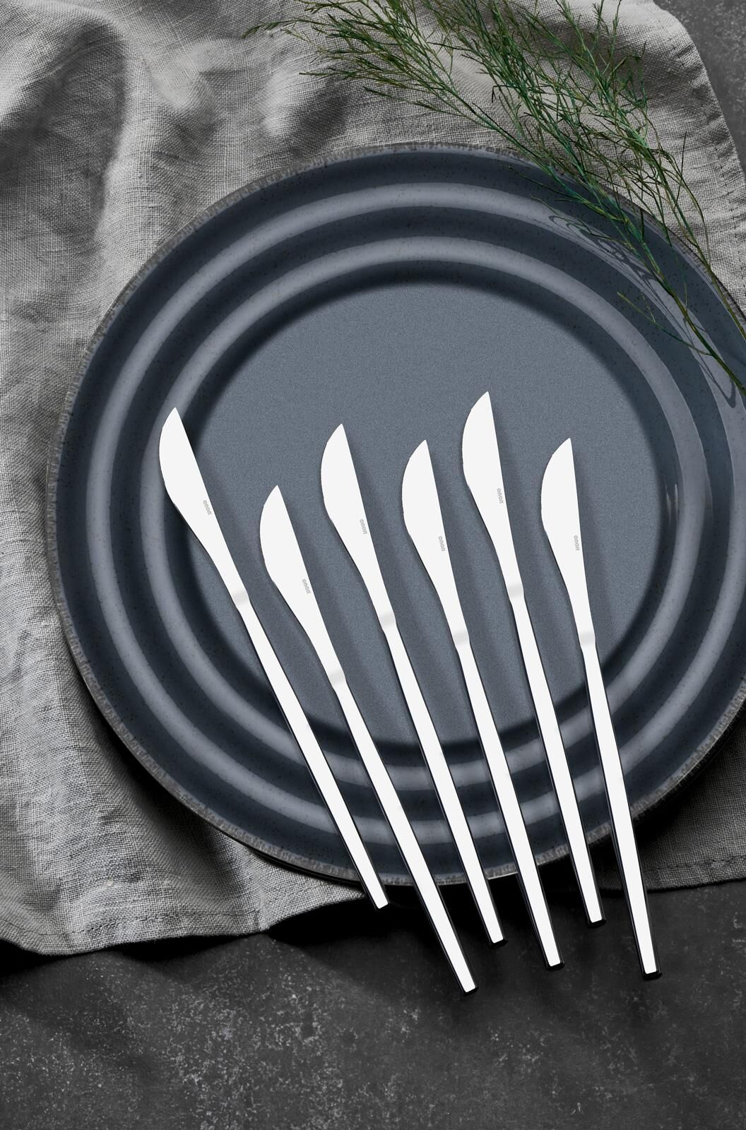 Aris Modern Görünümlü Pasta Bıçak 6 ' lı 18/10