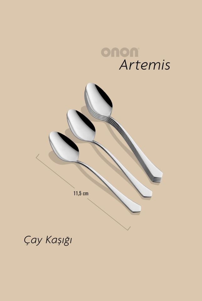 Artemis Çay Kaşık 6'lı 18/10