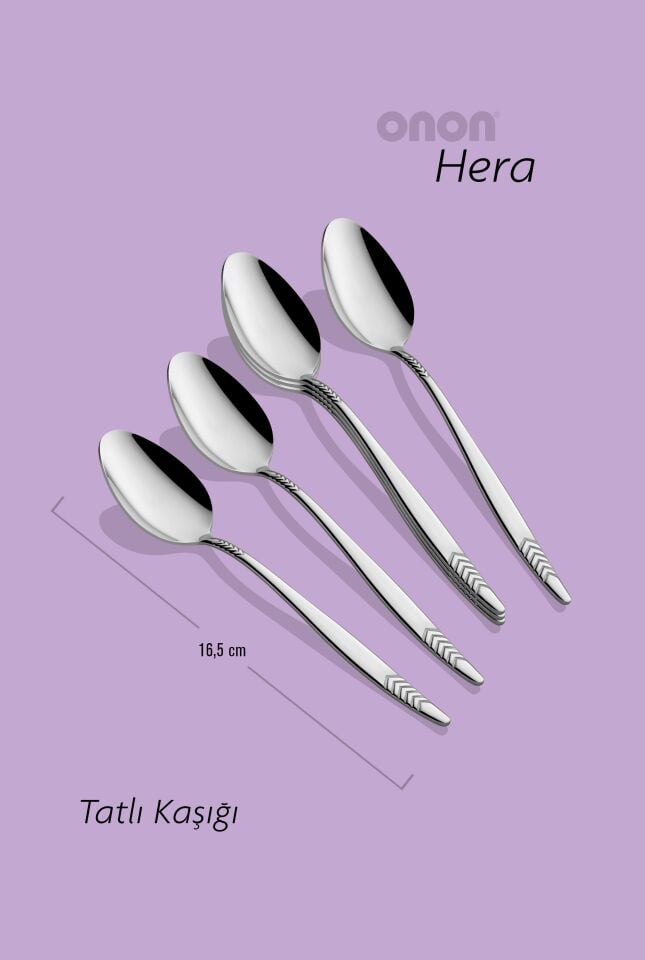 Hera Tatlı Kaşık 6'lı 18/10