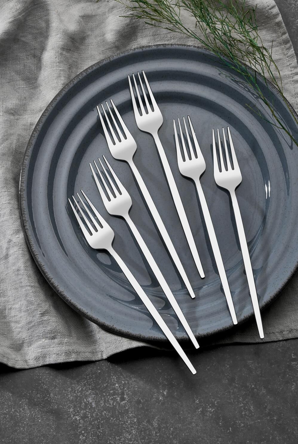 Aris Modern Görünümlü Tatlı Çatal 6'lı 18/10