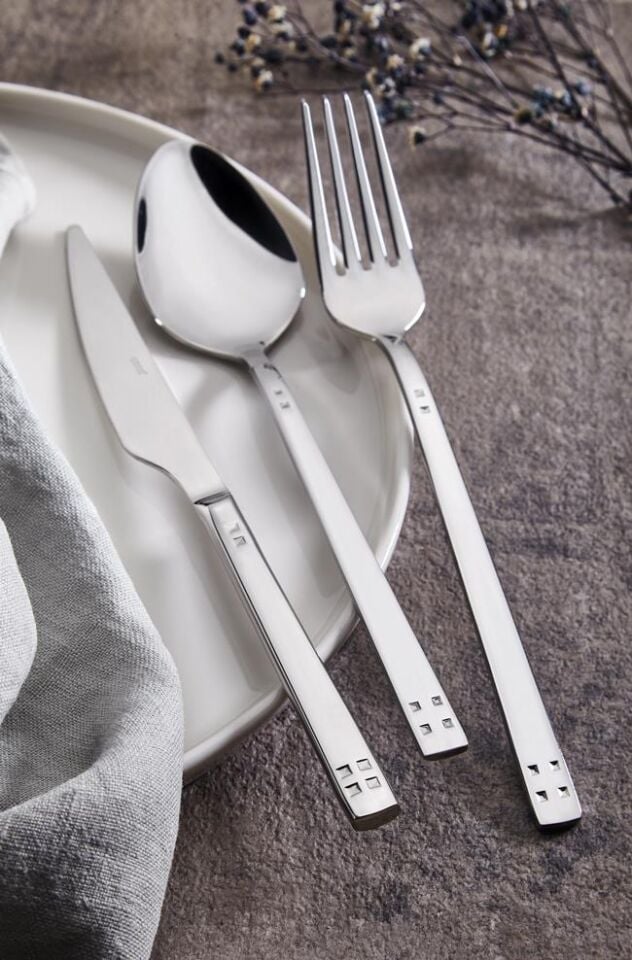 Pırlanta 36 Parça Çatal Kaşık Bıçak Seti 18/10