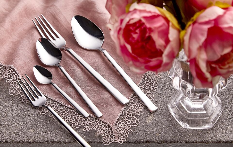 Günlük Kullanım İçin Deniz 30 Parça Çatal Kaşık Seti Paslanmaz Çelik