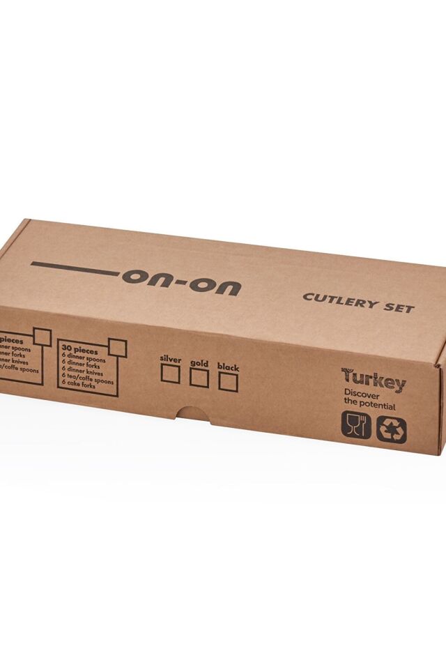 Günlük Kullanım İçin Deniz 30 Parça Çatal Kaşık Bıçak Seti Paslanmaz Çelik