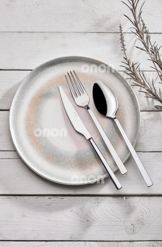 Günlük Kullanım İçin Deniz 18 Parça Çatal Kaşık Bıçak Seti Paslanmaz Çelik