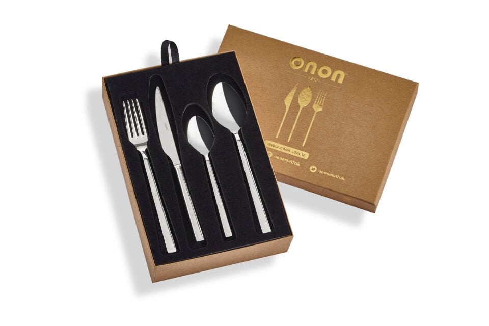 Olimpos 24 Parça Çatal Kaşık Bıçak Seti 18/10